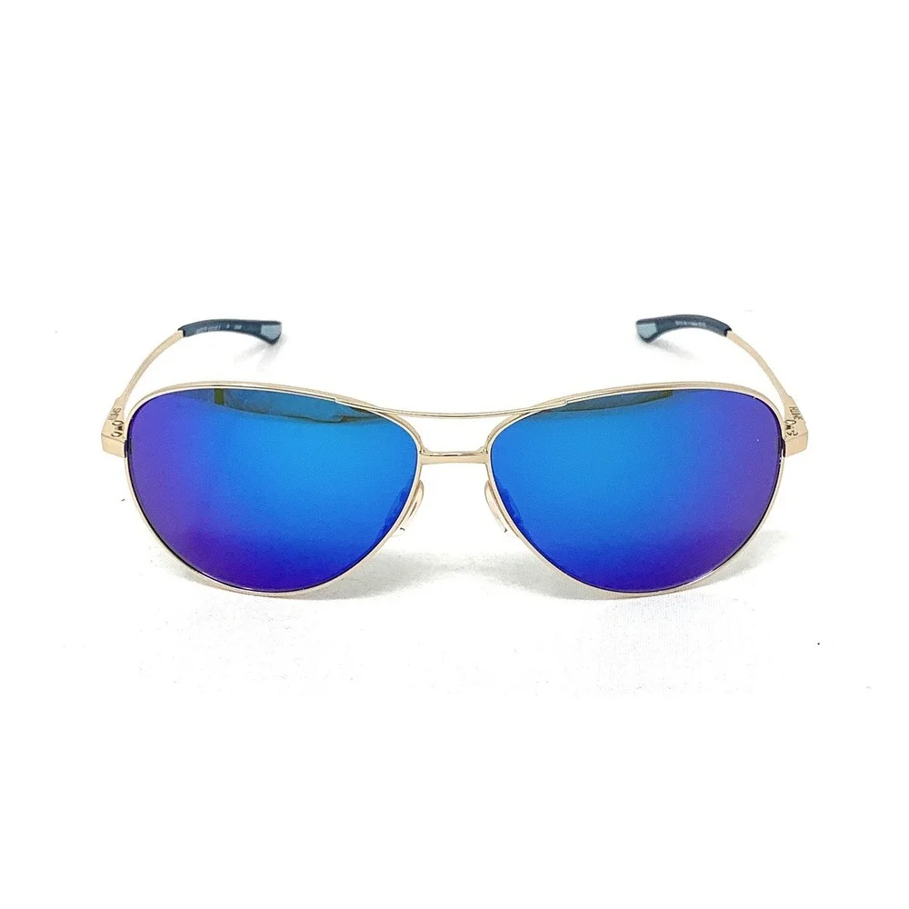 SMITH OPTICS Langley Unisex Sunglasses Gold/Blue Mirror Aviator 60mm